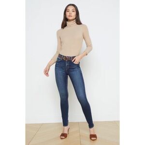 L’AGENCE Dark Wash Skinny Jeans